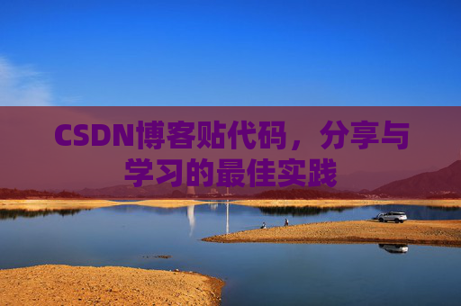 CSDN博客贴代码，分享与学习的最佳实践